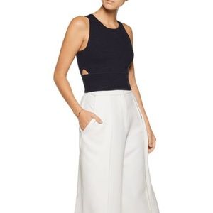 Jonathan Simkhai White Knit Cutout Top (NWT)